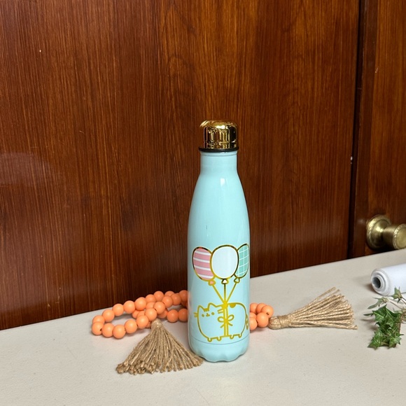 Pusheen Cat and Balloons print Stainless Steel Drink bottle - Picture 5 of 11